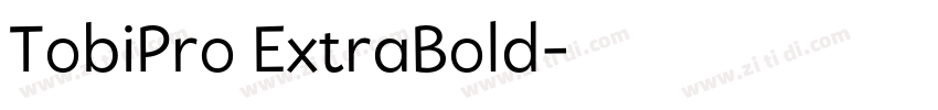 TobiPro ExtraBold字体转换